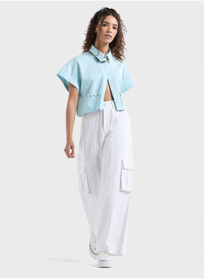 FAV - Drop Shoulder Pocket Detail Shirt - Image 1