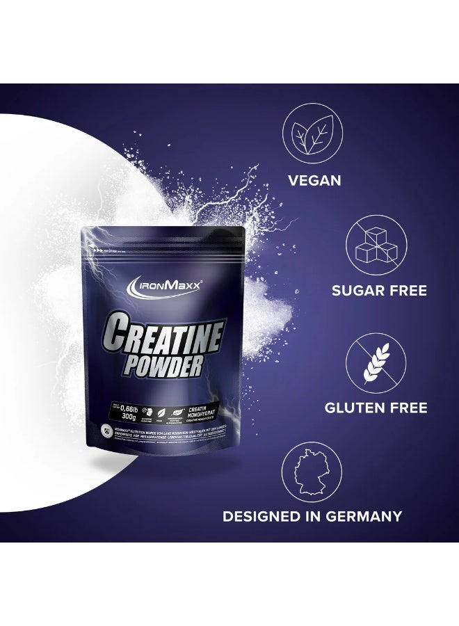 IronMaxx Creatine Powder | 300g Bag | Neutral Flavour - Image 2