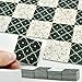 iLAND Dollhouse Flooring on 112 Scale 16 Scale Miniature Dollhouse Accessories 60pcs DoubleSided Dollhouse Floor Tiles Advanced French Green Floral Colorful Terrazzo - Image 2
