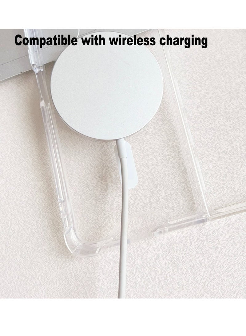 LEDIN Magnetic Clear Case for Samsung Galaxy Z Fold 5 Compatible with MagSafe, Military-Grade Protection, Phone Bumper - Image 3