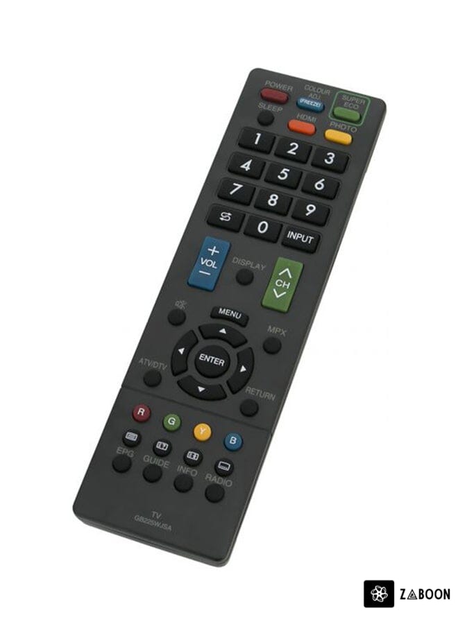 Zaboon Remote Control For Sharp TV, LCD, LED, Smart TV Black