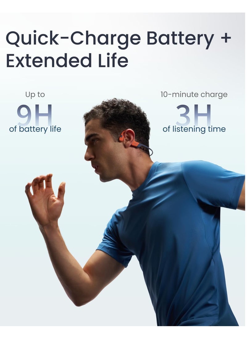 شوكز سماعات رأس بلوتوث OpenSwim Pro - سماعات رأس مفتوحة الأذن ومشغل MP3 بسعة 32 جيجابايت، مقاومة للماء IP68، سماعات رأس توصيل العظام، ملاءمة آمنة للتمرينات والجري والسباحة، ميكروفون مدمج، تطبيق - Image 4
