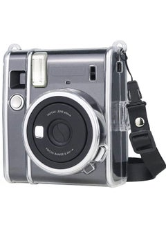 O Ozone Protective Case for Fujifilm Instax Mini 40 Instant Film Camera Crystal Hard Shell PVC Protective Cover with Adjustable Shoulder Strap-Clear  - Image 1