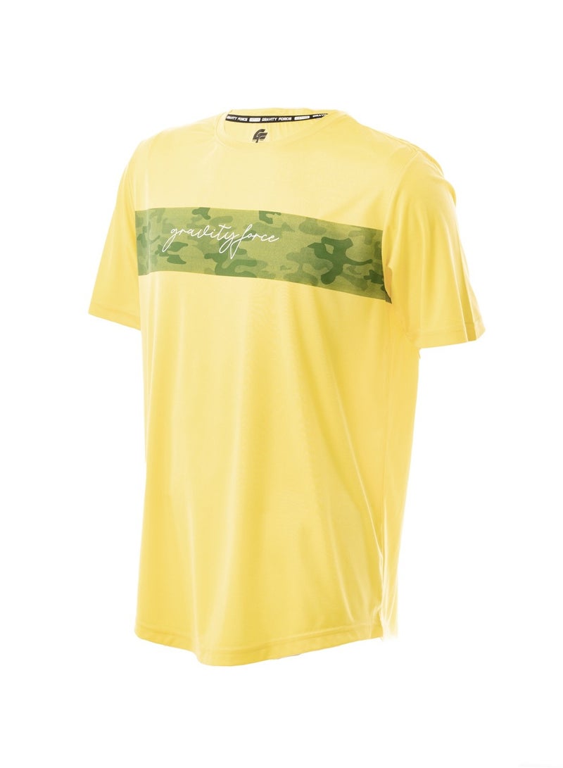 گریوِٹی فورس تيشيرت جرافيتي فورس رجالي واسع بياقة دائرية | أكتاف منسدلة وأكمام نصفية | قطن سريع الجفاف | ملابس كاجوال، رياضية، وللاستخدام الخارجي - Image 3
