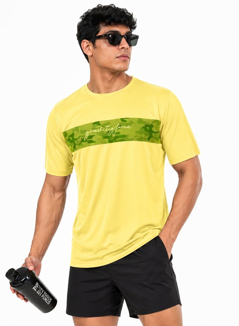 Gravity Force Men Cotton Drop Shoulder T-Shirt | Breathable Lightweight Gym & Streetwear Tee | Quick Dry Casual Summer Half Sleeve - Image 5