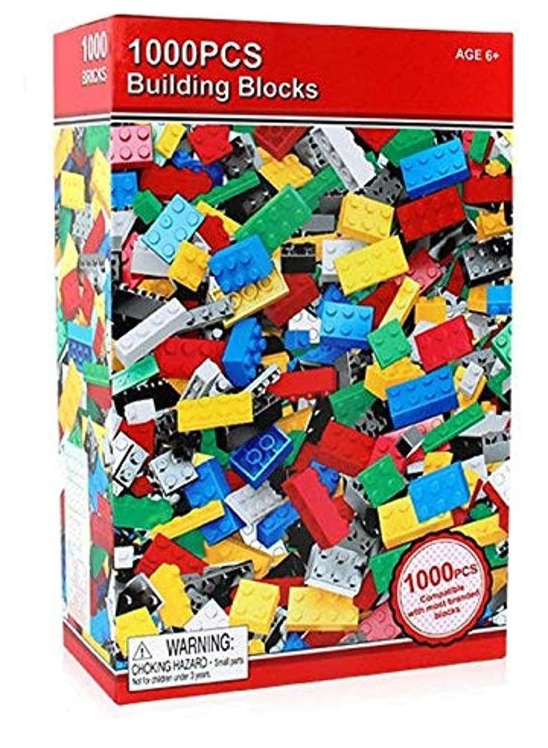 مكعبات بناء هندسية للاطفال من جينيريك، 1000 قطعة، متعددة الالوان - Image 1
