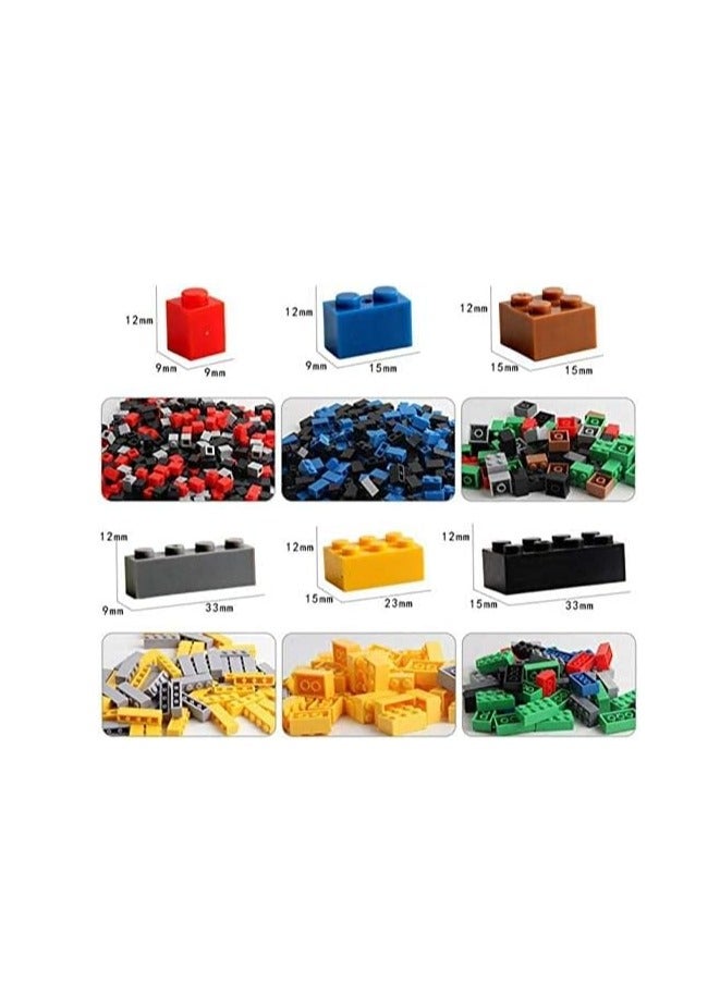 مكعبات بناء هندسية للاطفال من جينيريك، 1000 قطعة، متعددة الالوان - Image 4