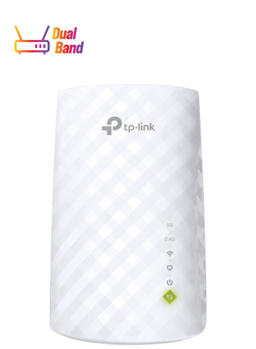 TP-LINK RE200 AC750 Dual Band Mesh Wi-Fi Range Extender 433 Mbps 5GHz and 300Mbps 2.4GHz Speed White