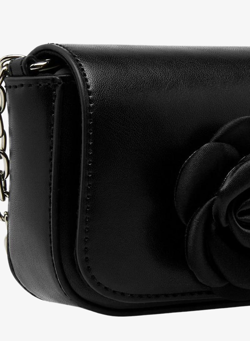 Flora Bella By Shoexpress Floral Accent Crossbody Bag with Chain Strap - Image 5