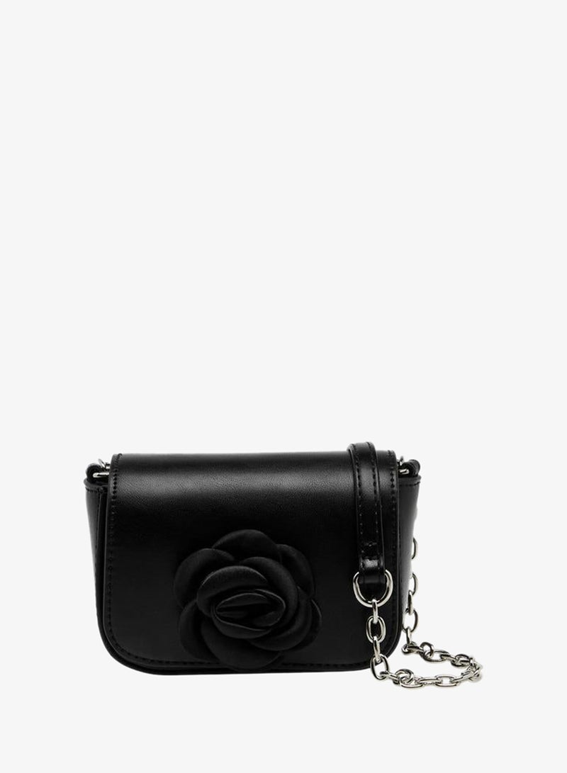 Flora Bella By Shoexpress Floral Accent Crossbody Bag with Chain Strap - Image 1