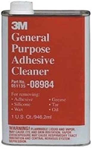 3M 08984 General Purpose Adhesive Remover & Cleaner, Quart, 6-Pack - Image 1