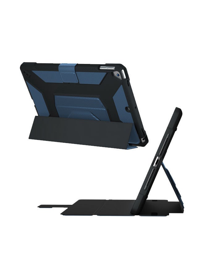 NIBEMINENT Flip Case Cover For Apple iPad 10.2 Inch Blue/Black  - Image 2
