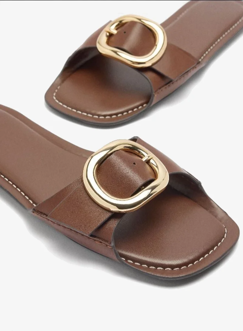 PARFOIS Flat Sandals With Buckle