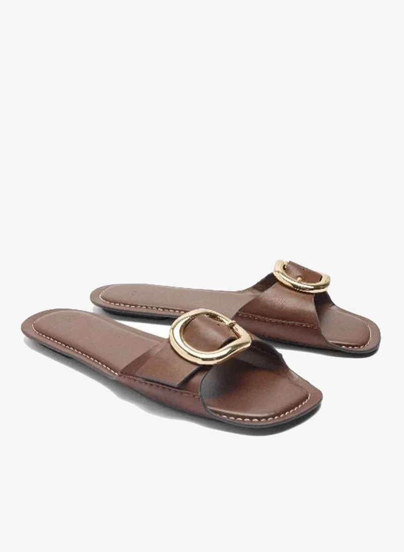 PARFOIS Flat Sandals With Buckle