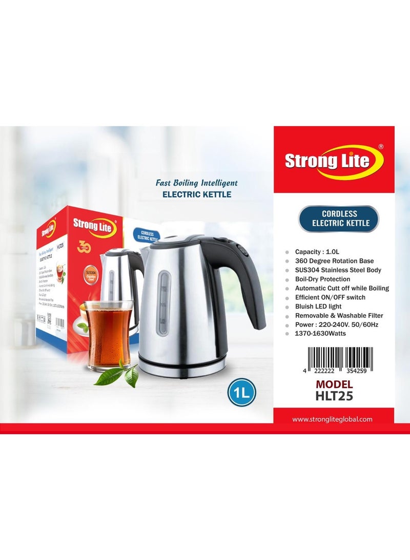 سترونج لايت غلاية كهربائية لاسلكية قوية وخفيفة 1 لتر HLT25 - Image 2