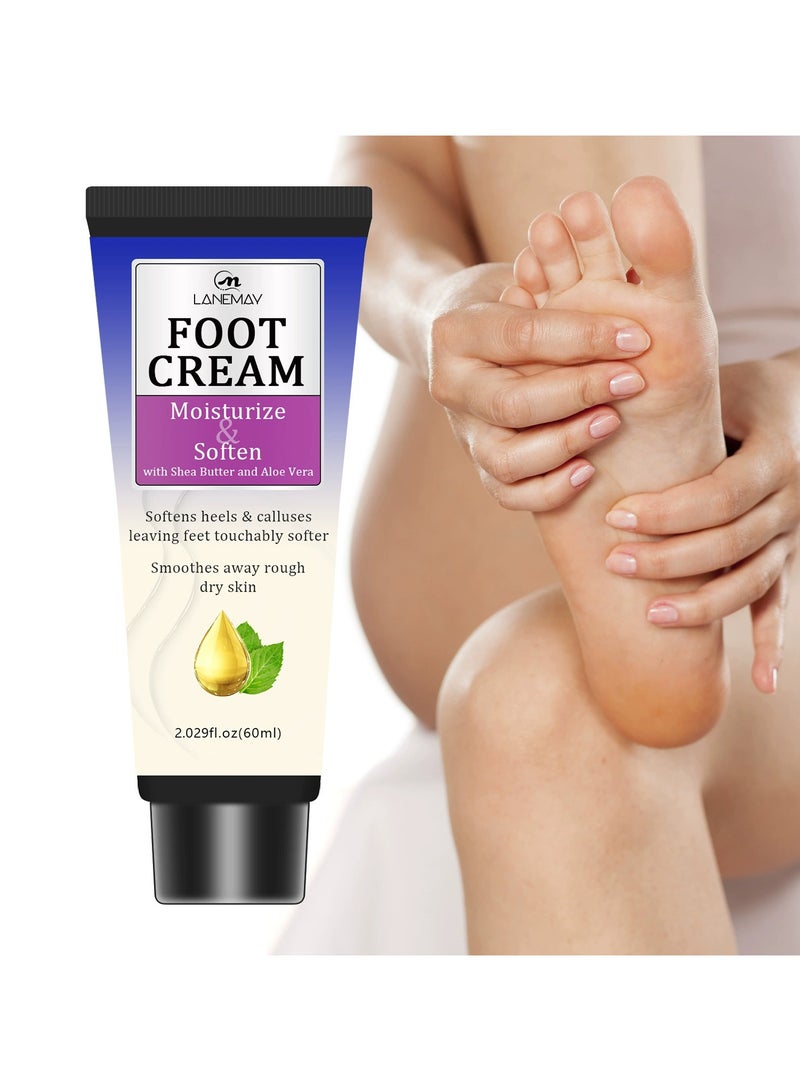 LANEMAY Sea Salt Mint Foot Cream – Gentle Non-Irritating Hydrating Foot Care Cream, Fruit Scent & Deep Moisturizing - Image 1