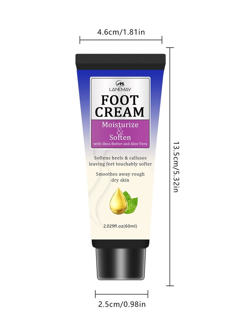 LANEMAY Sea Salt Mint Foot Cream – Gentle Non-Irritating Hydrating Foot Care Cream, Fruit Scent & Deep Moisturizing - Image 2