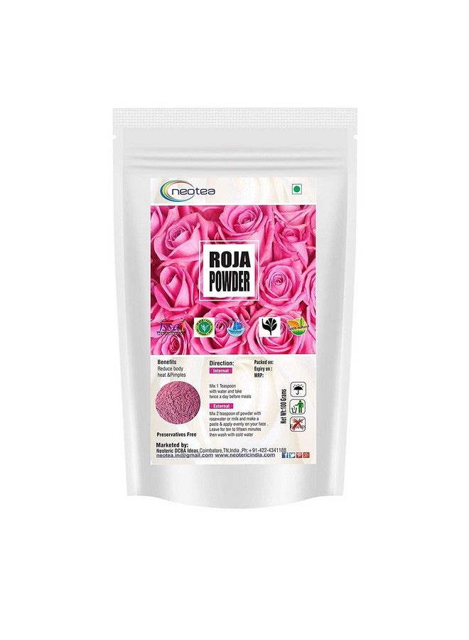 Neotea Rose Petal Powder 100gm, Multanimitti Powder 100gm & Orange Peel Powder 100 gm Combo Pack - Image 3