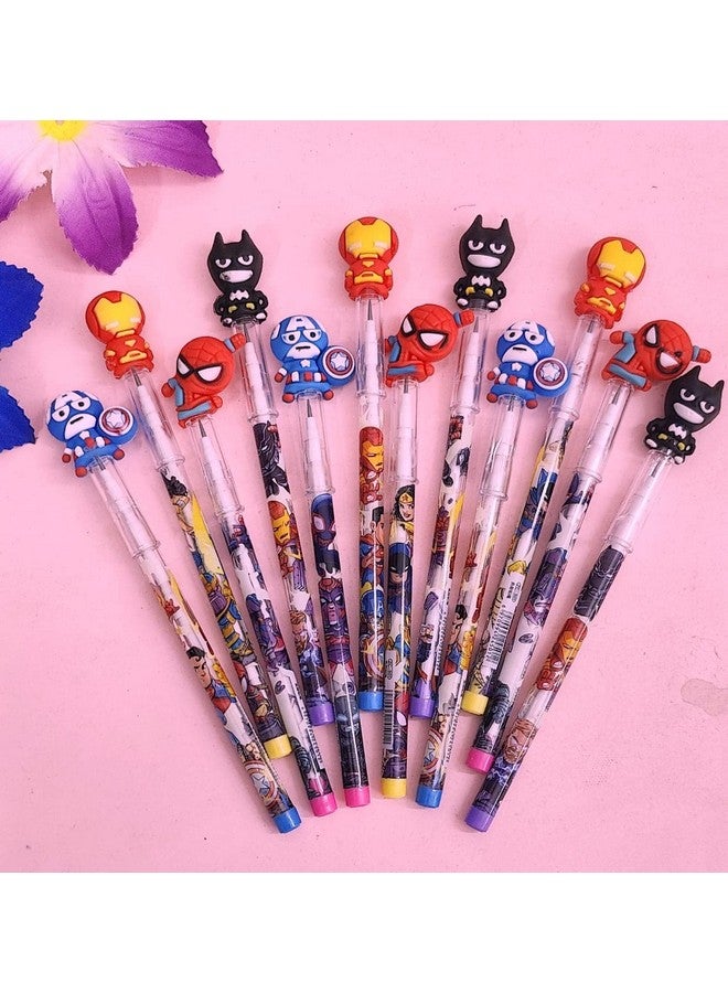 Tera13 Return Gifts Pencil Set For Boys (12 Pcs) Cartoon Pencil For Kids Return Gifts For Kids Pencil For School Stationary For Boys & Kids, Multicolor - Image 1