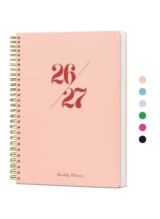 Taja Monthly Planner 2026-2027, 2 Year Months Calendar Planner 2026-2027, Runs from January 2026 - Decembe 2027, 7" x 10", 24 Months, Perfect for School Office Home Planning - Pink - Image 1