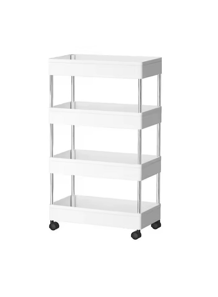 4-Layer Storage Rack with Wheels – Multi-Purpose Slim Trolley Organizer for Home & Kitchen  - Image 5