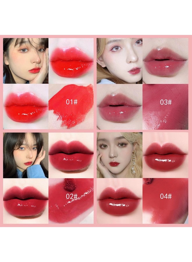 Alisesun 10 Colors Lip Tint Stain Set, Korean Plumping Lip Gloss Watery Lip Stain, Multiuse For Mini Liquid Lipstick & Cheek Tint Long Lasting Vivid Color 02 - Image 4