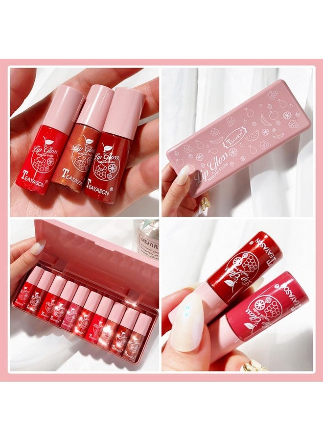 Alisesun 10 Colors Lip Tint Stain Set, Korean Plumping Lip Gloss Watery Lip Stain, Multiuse For Mini Liquid Lipstick & Cheek Tint Long Lasting Vivid Color 02 - Image 3
