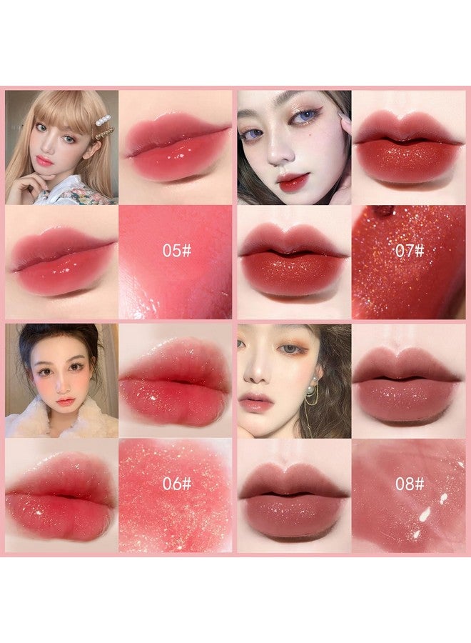 Alisesun 10 Colors Lip Tint Stain Set, Korean Plumping Lip Gloss Watery Lip Stain, Multiuse For Mini Liquid Lipstick & Cheek Tint Long Lasting Vivid Color 02 - Image 5