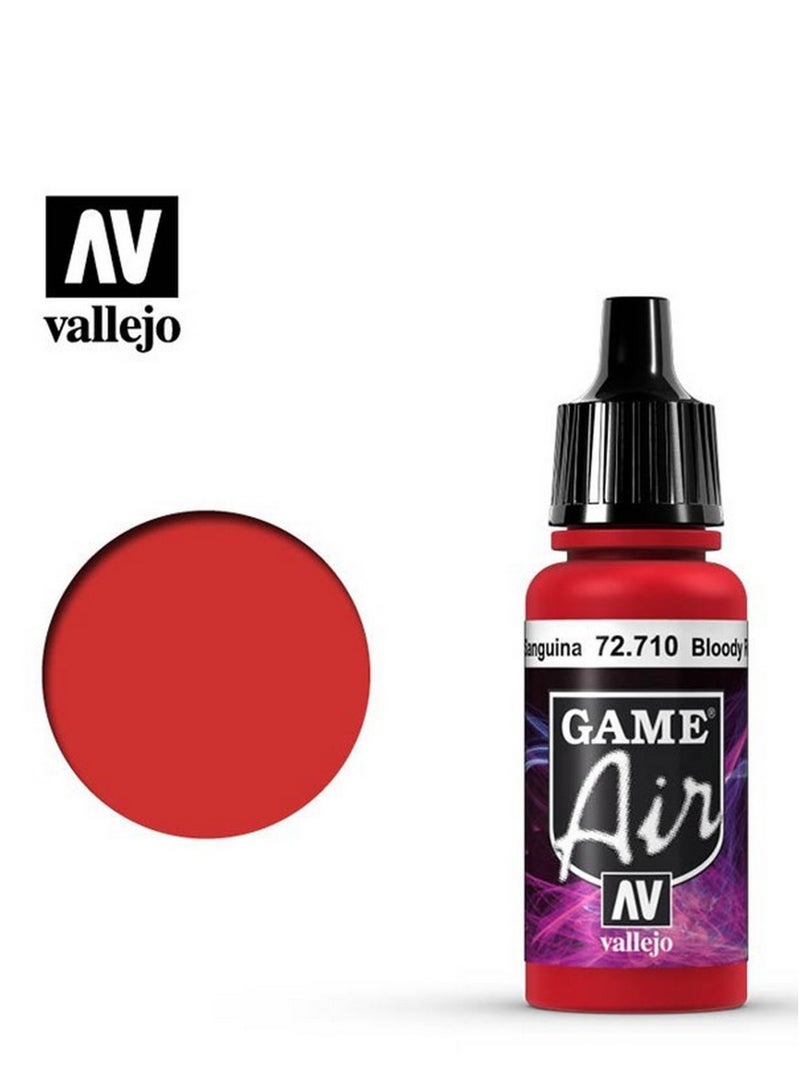 Vallejo Vallejo: Game Air 710-17ml Bloody Red