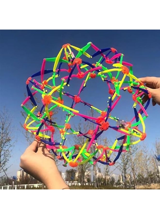 Colorful Expandable Breathable Magic Ball - Stress Relief Toys - Foldable Breathing Magic Toys for Kids and Adults  - Image 1