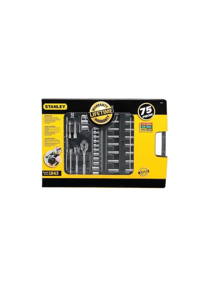 Stanley 75 pc Mechanic's Tool Set Stanley - 96-010 - Image 2