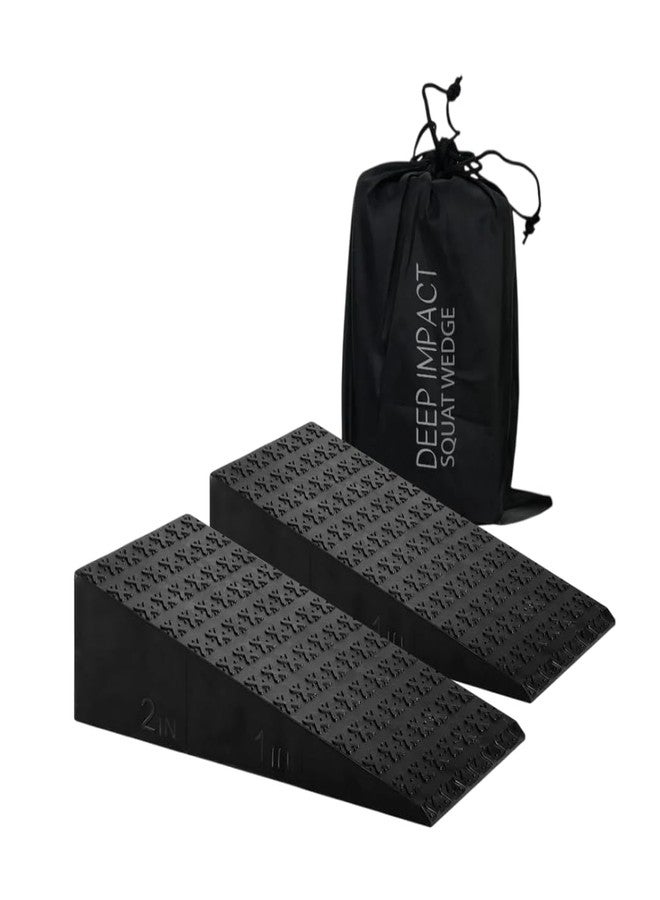Deep Impact 2PCs Squat Wedge Block - Adjustable Slant Board for Heel Elevated Squats, Calf Raises, Weightlifting, Deadlift Platform, Foot Exercise Ramp for Enhanced Mobility & Strength - Image 2