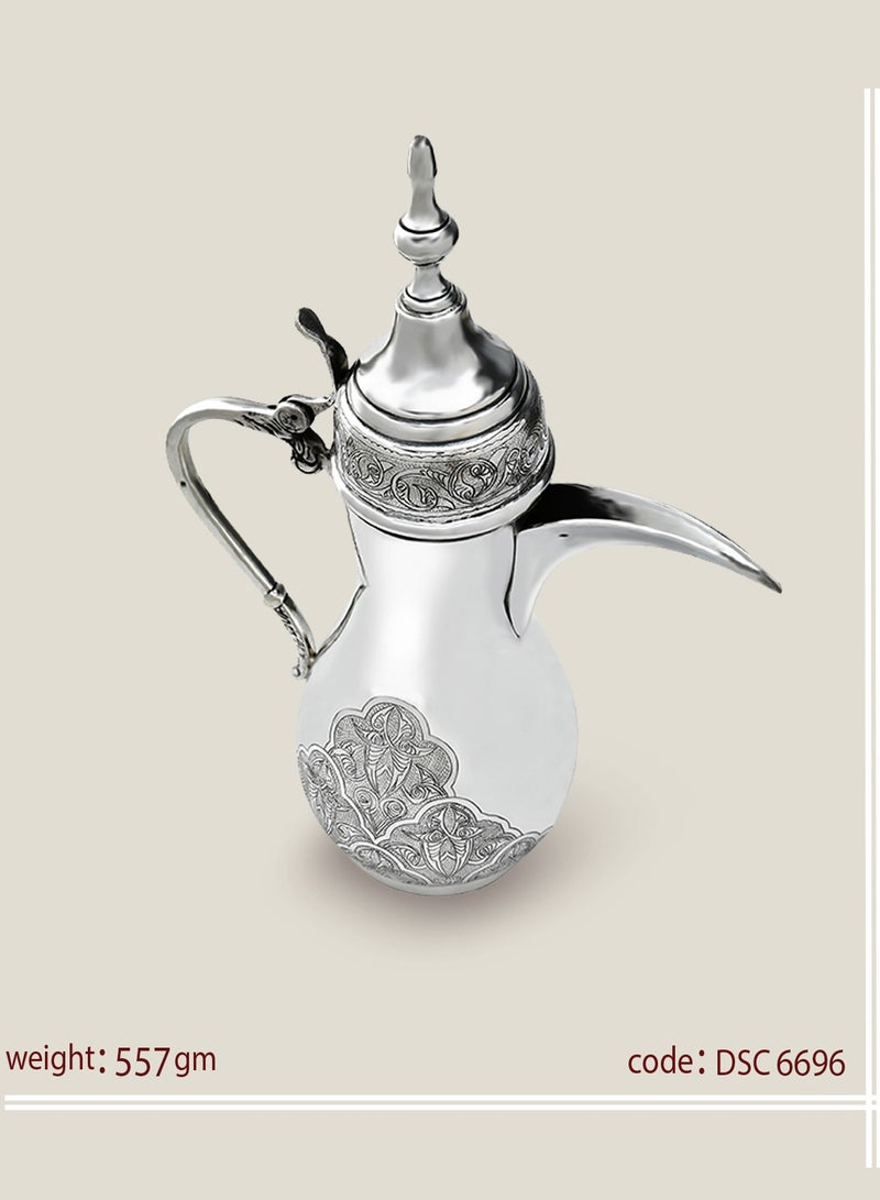 أوديسي دلة قهوة عربية فضة خالصة (DSC6696) - Image 1