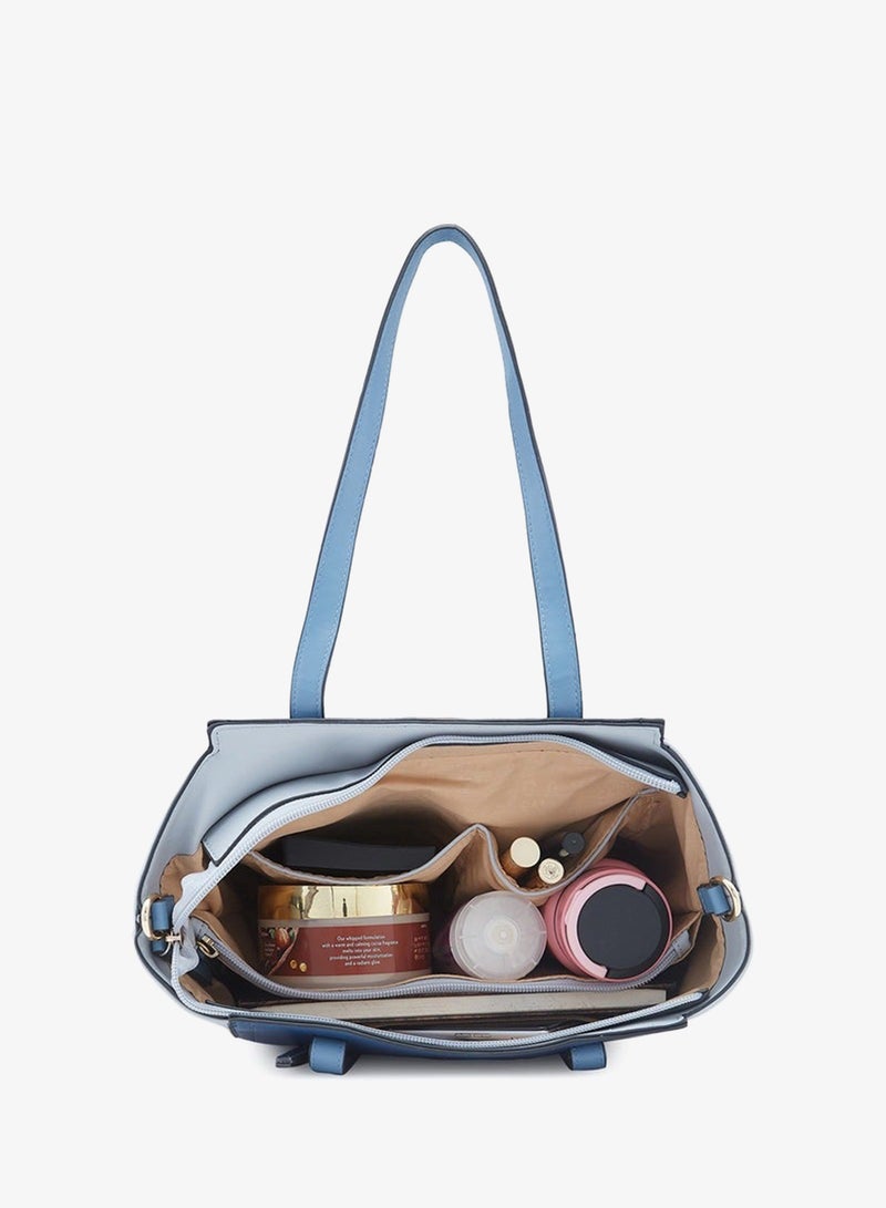 CAPRESE-EVA SATCHEL MEDIUM NAVY - Image 5