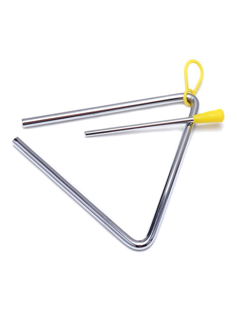 null - SYOSI Hand Percussion Triangles with Strikers, 6inch Musical Steel Triangle Instruments for Music Learning Practicing Enlightenment - Image 1