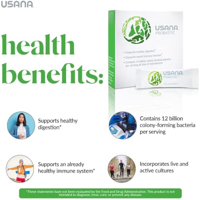 USANA Probiotic Supplement to Support Digestive Health* – Gluten Free – Sugar Free – Dairy Free - 14 Stick Packs - Image 5