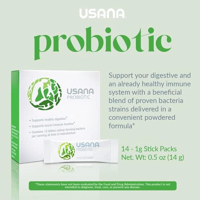 USANA Probiotic Supplement to Support Digestive Health* – Gluten Free – Sugar Free – Dairy Free - 14 Stick Packs - Image 3