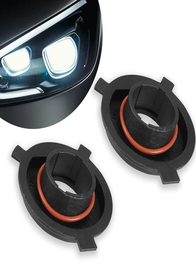 Flygun 2 PCS H4 Car LED Headlight Bulb Retainers, Nylon Fiber Durable Headlight Bulb Adapter Sockets, High-Performance Bulb Adapter Bracket Holder Base Sockets for SUV Truck - Image 1