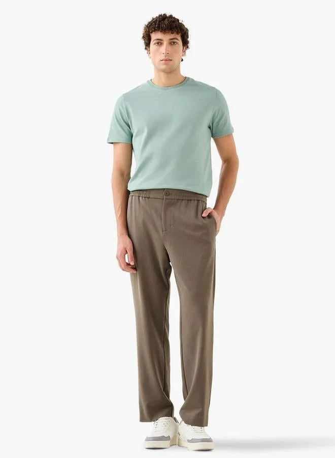 Iconic Popcorn Textured Regular Fit T-shirt