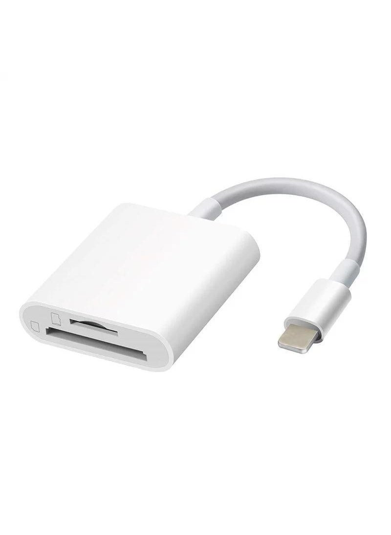 Generic - Lightning to SD/TF Card Reader Adapter for Apple Apple two-in-one [TF + SD] card reader - Image 1