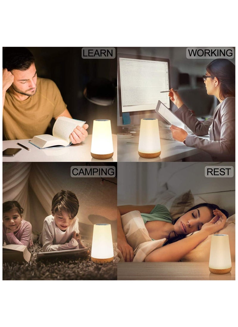 FEND FEND Bedside Table Lamp, Children's Night Light with Remote and Touch Control, Dimmable LED Colour Lamps for Bedroom, Kids Room, Portable Camping Lamp  - Image 5
