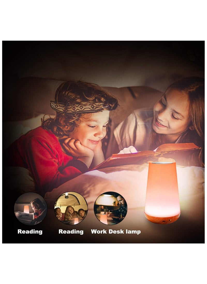 FEND FEND Bedside Table Lamp, Children's Night Light with Remote and Touch Control, Dimmable LED Colour Lamps for Bedroom, Kids Room, Portable Camping Lamp  - Image 3