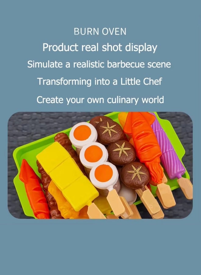 Aikenn 64 Pcs Kitchen Toy Set,Bbq Play Grill, Cooking Toy Set,Little Chef Play,Kids Grill Playset Interactive Bbq For Kids,Cooking Food Role Play Educational Play House Toys,Learning Toys For Boys Girls Toddlers - Image 4