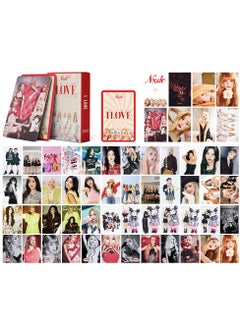 زد Integrated small card KPOP Korean Wave photo card 55 boxed DIY collection IVE support G-IDLE pink-I Feel 