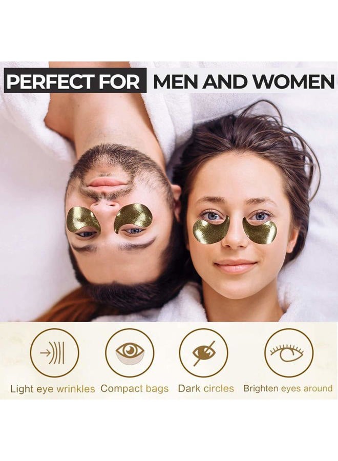 Felico Under Eye Patches, Eye Mask Black Pearl, Puffy Eyes Dark Circles Brighten Treatments, 60PCS Collagen Under Gel Pad for Lighten Wrinkles Anti-Aging, Fine Lines Eye Bags Women Men - Image 5