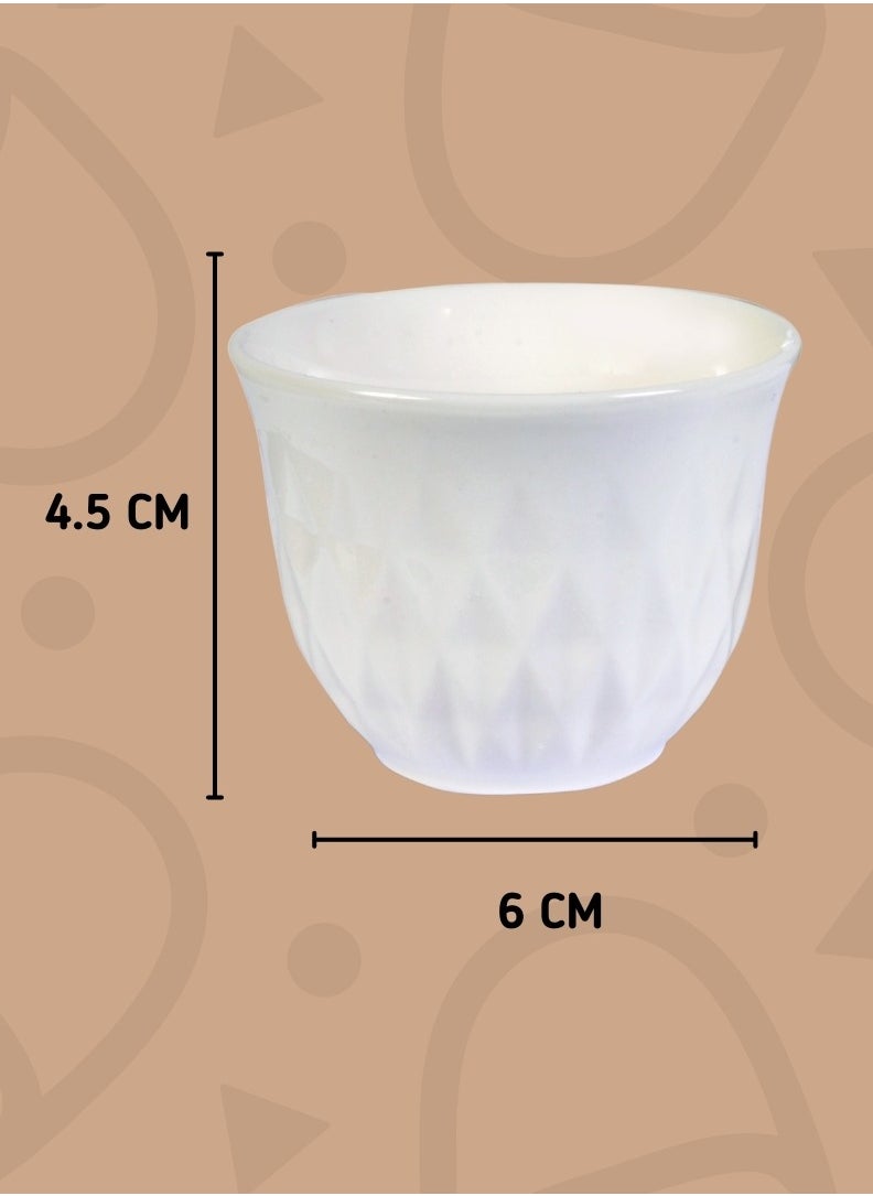 bullga A set of 6-piece decorated Arabic coffee cups from Bullga  - Image 2