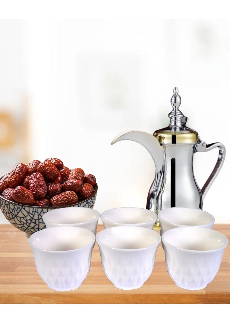 bullga A set of 6-piece decorated Arabic coffee cups from Bullga  - Image 3