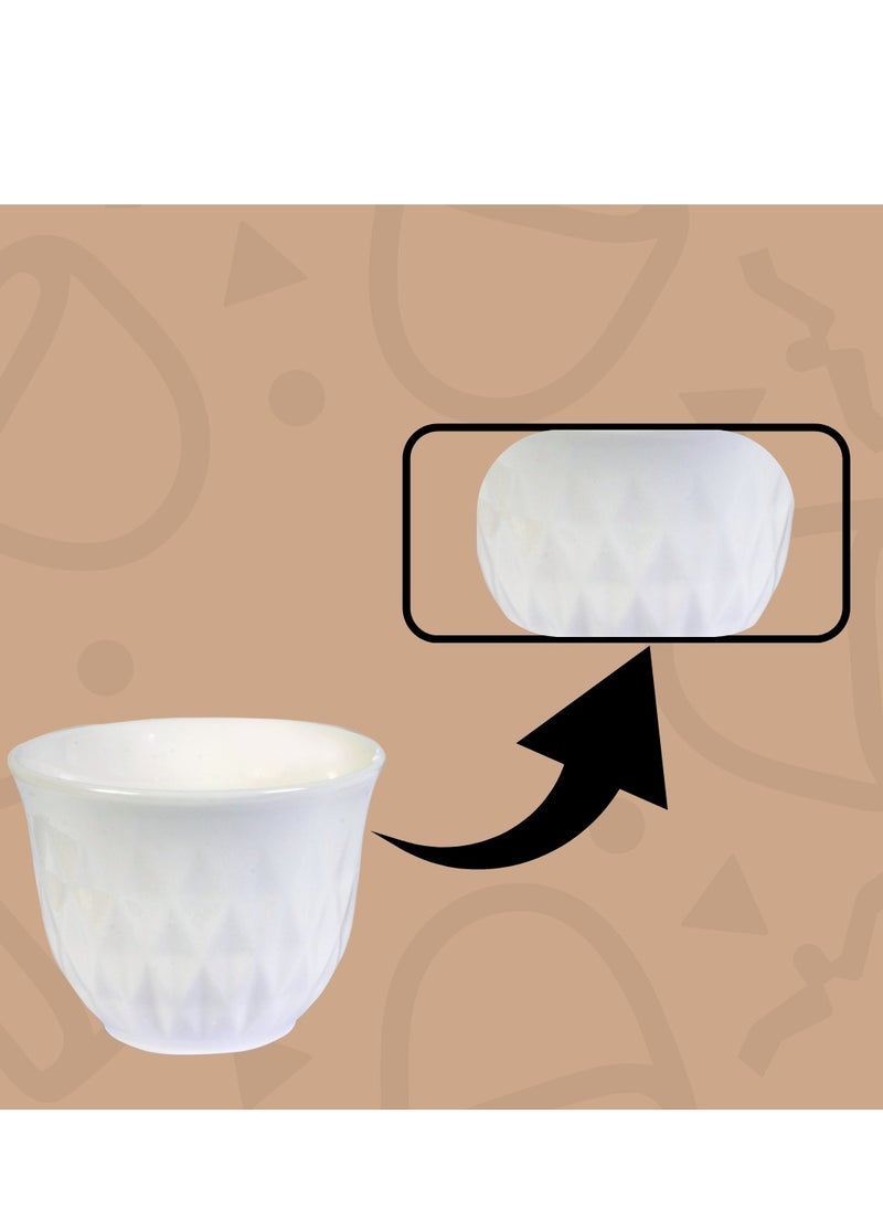 bullga A set of 6-piece decorated Arabic coffee cups from Bullga  - Image 4