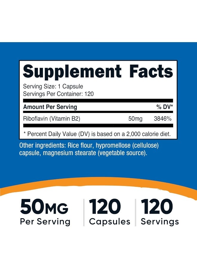 Nutricost ريبوفلافين-5-فوسفات فيتامين ب2 120 كبسولة - Image 2