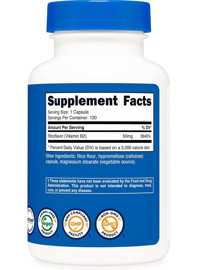 Nutricost ريبوفلافين-5-فوسفات فيتامين ب2 120 كبسولة - Image 5